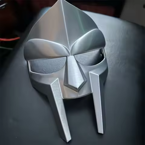 MF Doom Cosplay Mask Adults Hip Hop Rap Knight Punk Full Face Masker Helmet Party For Men Women Hall
