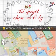 Original block KLONG A5 / B5- / A4 Notebook of your choice Number of pages; MS: 041-062-063-064-071-