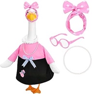 JcHrmers 50s Porch Goose Outfits 1950s Cute Lady Goose Dress for 23" Garden Yard Lawn Plastic Goose 