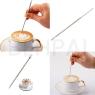 Stainless Steel Latte Coffee Art Etching Needle Pen Espresso Barista Cappuccino Latte Coffee Drawing