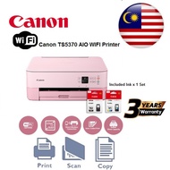 Canon Pixma TS5370 (Pink, Green, Black) All-In-One Printer with Auto Duplex & WiFi with original Ink