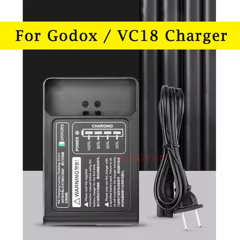 For Godox VB18 2000mAH Flash Spare Rechargeable VC18 Charger For Speedlite V850 V850II V860 V860II C