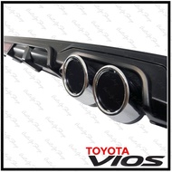 ☁ ✓ Toyota Vios 2014 3RD GEN SUPERMAN Rear Bumper Lip Diffuser (Matte Black)