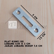 Plat Lubang Kunci SIS Laci Lemari Kunci Mekar Sliding / Geser PRM650