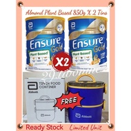 ENSURE GOLD ALMOND PLANT BASED 850g x 2 Tins🎁 Free Tiffin x1🎁