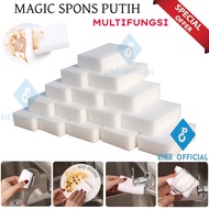 PUTIH [EIKE] Magic Sponge/MAGIC RUB/MAGIC ERASER/Multipurpose Cleaning Sponge/Dishwashing Sponge/MAG
