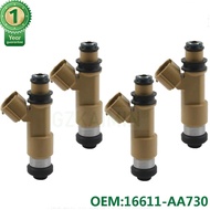 SET 4 Fuel Injector injection nozzle 16611-AA680 16611-AA730 16611AA680 16611AA68B For Subaru Forest