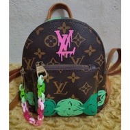 LV L-OUIS V-UITTON Backpack Small Mini Size 7 * 6 Cute Work Free Organized.