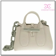 Tas Wanita Selempang Longchamp Roseau Mini Ecru Bag Original