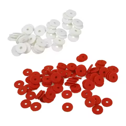 90Pcs/set Piano Washer Piano Keyboard Felt Washers Piano Felt Punchings Piano Regulating Repair Acce
