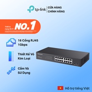Switch Gigabit Mercusys MS116GS 16 Cổng 10/100/1000Mbps - Vỏ Kim Loại - Quản Lý QoS - Chống Loop - D