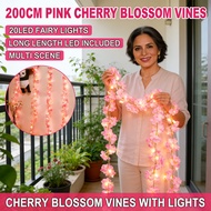 Vines Decor Cherry Pink 20LED Party Vines Bedroom Wedding Home For Garden