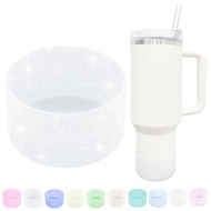 WORBSS Glitter Silicone Boot Sleeve for Stanley Cup H2.0 40oz Accessories & Hydro Flask 18-24oz with
