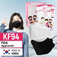 Ready Stock/ Local [WEWELL MASK] 100% KOREA MADE KF94 Mask 5 pcs (White)