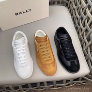 B * LLY Men's Shoes Cowhide Casual Sports Shoes B Home White Shoes