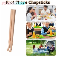 ITOMORO 1pair Foot Shape Chopsticks, 22cm Lightweight Toe-Shaped Chopsticks, Novelty Soles of Feet E