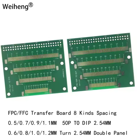 1Pcs FPC/FFC Transfer Board 8 Kinds Spacing 0.5/0.7/0.9/1.1MM 50P TO DIP 2.54MM 0.6/0.8/1.0/1.2MM Do