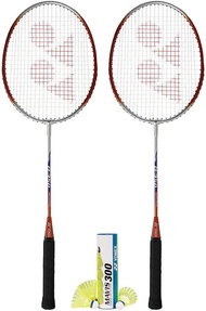 ONIX Badminton Racket Set  (2 Rackets) and 1 Tube of Mavis Shuttlecock Badminton Combo Set Professio