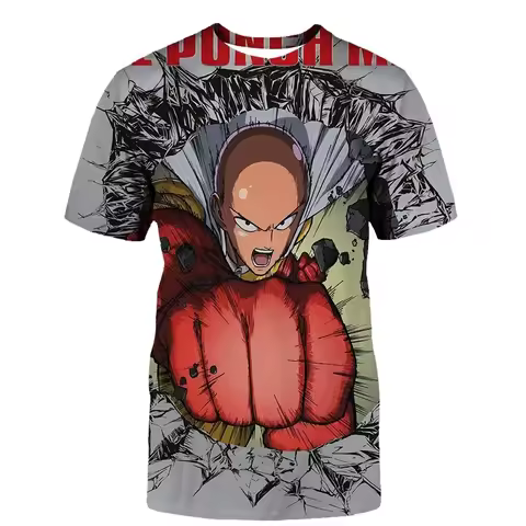 2025 Fashion New Anime ONE PUNCH MAN Summer Men/Women O-Neck 3D Printed T Shirt Casual Short Sleeve 