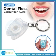 GANTUNGAN Onemed Dental Floss Keychain / Travel Dental Floss / Teeth Cleaning Floss
