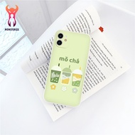 3-flavor milk tea orange tpu protective case for iphone 7 8 Plus 6 6s Plus 11 13 12 14 Pro MAX XR X 
