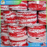 6mm x 1.5m Safety PVC Plastic Chain Barricade PVC Link Chain Gate / Rantai Plastik Pagar / 塑料链条