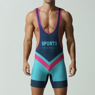 TAUWELL Men's Tank Tops, Sports Wrestling Suits, Gym Pants