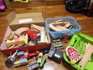 Hape ikea playland 火車 路軌 電動火車木玩具