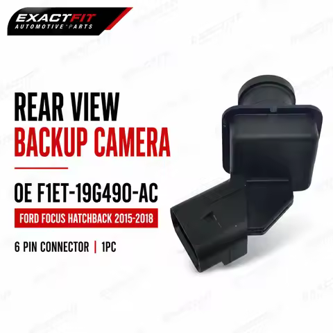 Rear View Backup Camera Assembly for Ford Focus Hatchback 2015-2018 | OE F1ET-19G490-AC | 6 Pin Conn