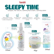 Pera733 BAMBI SLEEPY TIME RELAXING COLOGNE/CALMING LOTION/CALMING RUB CREAM/HAIR SERUM