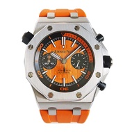 Aibi AP Royal Oak Series Automatic Mechanical Men's Watch Orange Face Wrist Watch 42mm Audemars Piguet