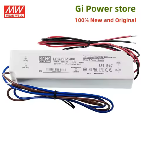 LPC-60 60W MEAN WELL LED constant current power supply LPC-60-1050 LPC-60-1400 LPC-60-1750 9-42V wat