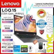 【🔥🔥🔥𝐍𝐄𝐖 𝐋𝐎𝐐 𝟐𝟎𝟐𝟒】Lenovo LOQ 15 | Intel i5-13450HX | 16GB D5 RAM | 512GB SSD | RTX 4050 6GB  | 2YR On