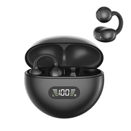 Clip On Open Ear Earphones Bluetooth ANC Long Battery HiFi Wireless Headset anc bluetooth earphone e