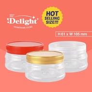 [SP8030]H61 x W105mm PET Jar bottle plastic container biscuit jar biskut container biskut jar 饼干罐 罐子