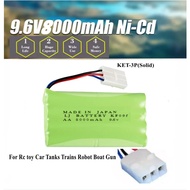 Super Powerful Control Car Battery 9.6V Vtec Brand AA 8000mah 3-plug Rechargeable Battery Set Turbo 