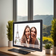 WiFi Digital Picture Frame  80000 Photos Storage 15 Inch HD Touch Screen Black Vivid Color for Birth