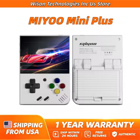 MIYOO Mini Plus Portable Retro Handheld Game Console 3.5" Screen V2 Mini+ IPS Screen Classic Video G