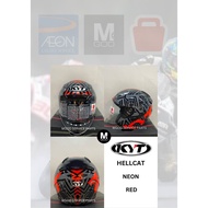 YWHL00X8 KYT HELMET NEON RED FLUO KYT HELLCAT KYT HELMET OPEN FACE HELMET KYT ORIGINAL MADE IN INDON