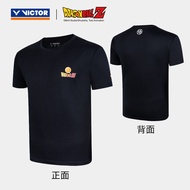 เสื้อยืดคอตตอนระบายอากาศได้ดีสำหรับเล่นแบดมินตัน VICTOR 502/503/504DBZ สำหรับผู้ชายและผู้หญิง รุ่น D
