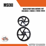Sport rim 6 Batang Mseki satu set Kriss1/Kriss2/W100/W125 - LOWEST PRICE WITH SMALL DEFECT