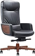 WSJTT Office Chairs for Heavy People Office Chairs with Wheels and Arms Luxurious Home Office Conference Chair, Side Chair with Frame Finish Ergonomic Lumbar Support, Liftable and Rotatable