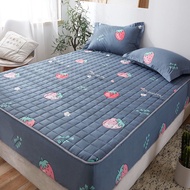 Cotton Fitted Sheet Non Slip Mattress Cover Full Cover Single Piece Thickened Simmons Protective Co