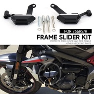 Motorcycle Engine Guard Crash Frame Slider Kit Falling Protector FOR Street Triple 765 R S RS 765S 7