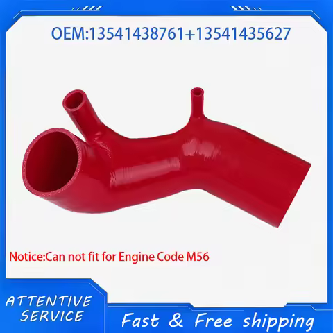 Red Silicone Air Intake Hose Tube 13541435627 13541438761 For BMW Z3 E36 1997-2000 M52 L6 2.8L 325xi