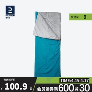 迪卡侬（DECATHLON）睡袋15°-20°大人户外露营加厚保暖棉午休隔脏QUNC 20°C_蓝色(190X72cm)