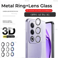 Aluminum Alloy Camera Ring For OPPO A3 Pro 5G Tempered Glass Lens Protective Cover OPPO A3Pro A3 A3X