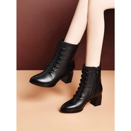 5cm high soft-soled low-cut boots with lining, flattering your feet, elegant style for women - code 