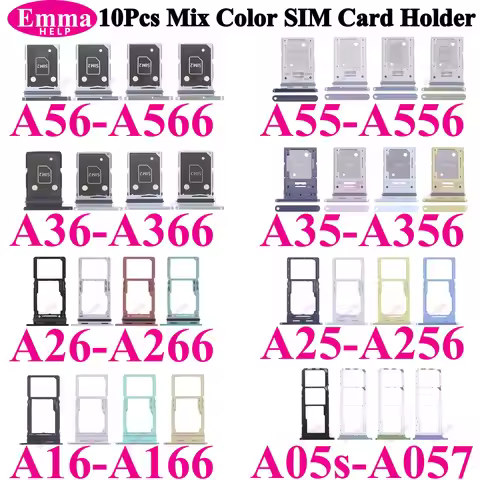 For Samsung A06 A16 A26 A36 A56 A05 A05s A15 A25 A35 A55 SIM Chip Tray Slot Sim Card Holder Pocket A