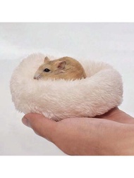 1入組冬季柔軟、溫暖、舒適的倉鼠小寵物窩